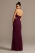 Long Scuba Crepe Beaded Cutout Waist Halter Dress Speechless X41441DNE