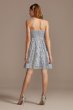 Glitter Lace Short Surplice Spaghetti Strap Dress Speechless X41823H958