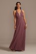 Floor-Length Chiffon Deep V-Neck Halter Dress Speechless X44011CA7