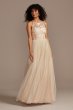 Embroidered Illusion Neck Glitter Tulle Dress Speechless X44291TA81