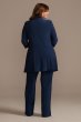 Oleg Cassini WBM2418V1 Sequin Lace and Jersey Three-Piece Plus Pantsuit