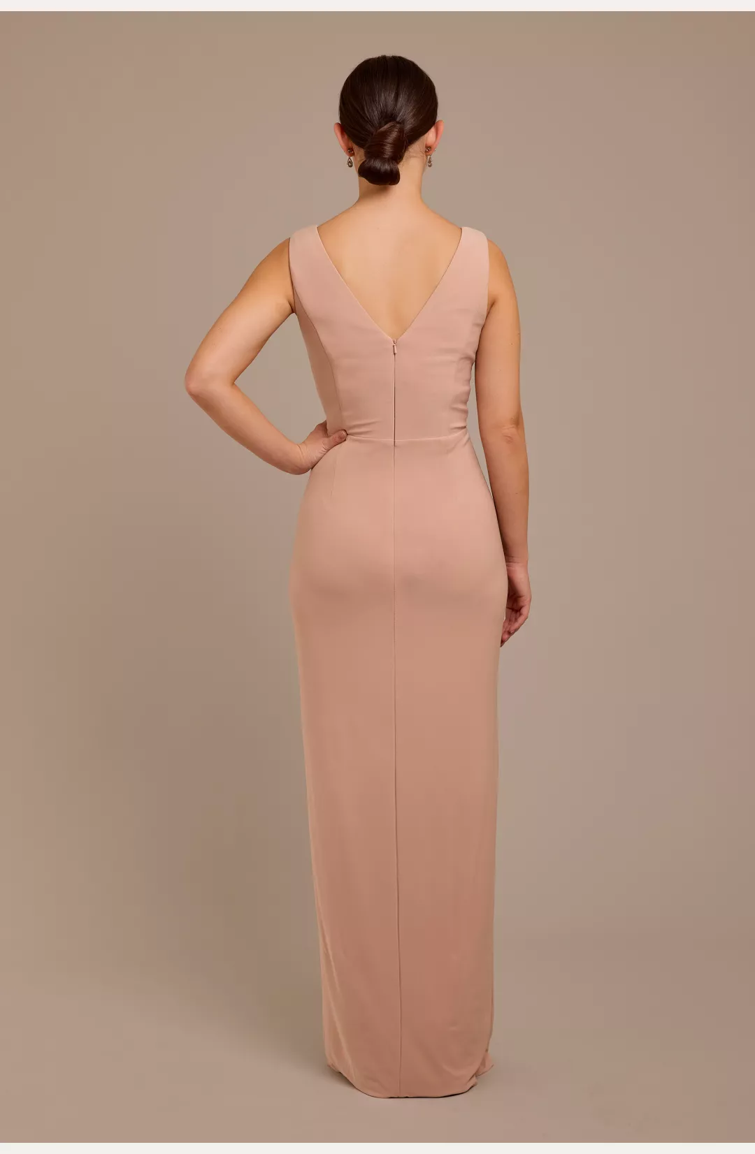 Jersey Tank Ruched Bridesmaid Dress STYLE# F20685